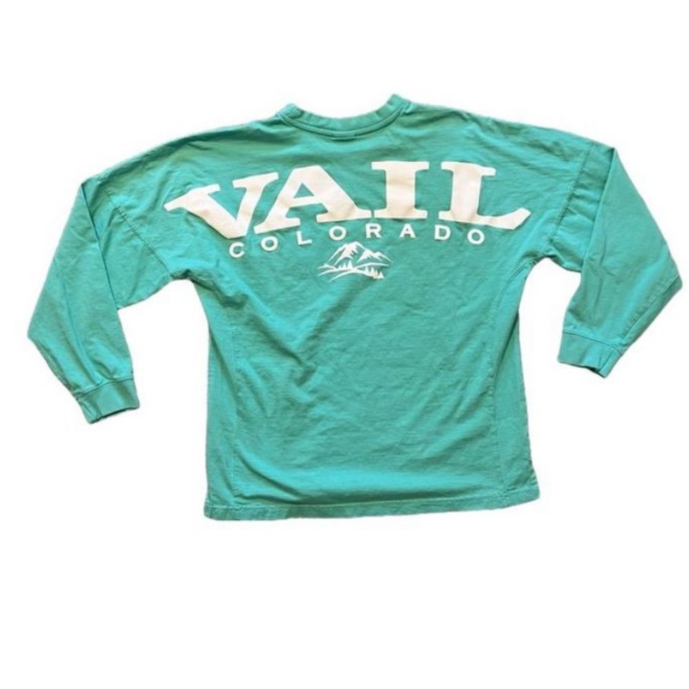 Vail Colorado Teal Long Sleeve Tee